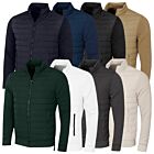 Calvin Klein Mens 2026 Hybrid Quilted Fleece Funnel Neck Jacket