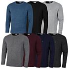 Calvin Klein Mens 2025 Knit Campus Crew Neck Cotton CK Golf Sweater