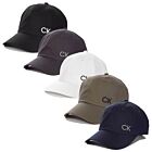 Calvin Klein Mens 2025 Cotton Twill One Size CK Logo 6 Panel Golf Cap