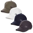 Calvin Klein Mens Cotton Twill One Size CK Logo 6 Panel Golf Cap