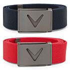 Callaway Golf Mens 2025 V-Logo Web Fabric Stretch Cut To Fit One Size Belt