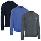 Callaway Mens Crew Neck Merino Mix Thermal Opti-Dri Easy Care Golf Sweater