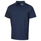 Callaway Golf Mens Golf Trademark Printed Wicking Polo Shirt