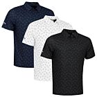Callaway Golf Mens All Over Large Chev Wicking Stretch Golf Polo Shirt