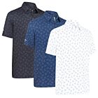 Callaway Golf Mens 2025 All Over Large Chev Wicking Stretch Golf Polo Shirt
