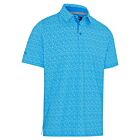 Callaway Mens Tile Gingham Print Opti-Dri Stretch Eco Golf Polo Shirt
