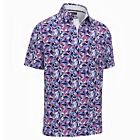Callaway Mens Dogwood Floral Print Opti-Dri Swing Tech Golf Polo Shirt