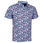 Callaway Mens Dogwood Floral Print Opti-Dri Swing Tech Golf Polo Shirt