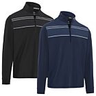 Callaway Mens Blocked Printed Chev Textured Pullover Stretch Golf Sweater