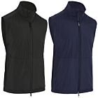 Callaway Golf Mens 2025 Mixed Media Water Resistant SwingTech Vest Gilet