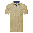 Footjoy Mens 2025 Citrus Print Lisle ProDry Moisture Wicking Golf Polo Shirt