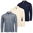 Calvin Klein Mens Medina Stretch Fabric Recycled Long Sleeve Polo Shirt