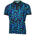 Calvin Klein Mens 2025 Brushstroke Print Breathable Lightweight Golf Polo Shirt