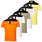 Calvin Klein Mens Blackwater Sustainable Easy Care Golf Polo Shirt