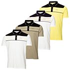 Calvin Klein Mens Blackwater Sustainable Easy Care Golf Polo Shirt