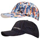 Calvin Klein Mens Printed Rip-Stop Lightweight Golf Baseball Cap