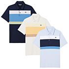 Lacoste Mens Regular Fit Wicking UV Protection Colour-Block Golf Polo Shirt