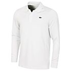 Lacoste Mens Ultra Dry Wicking Stretch UV Protection Golf Polo Shirt