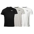 DKNY Mens 3 Pack Lightweight Embroidered Logo Crew Neck Cotton T-Shirt