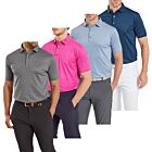 FootJoy Mens 2025 Painted Floral Pattern Four Way Stretch Golf Polo Shirt