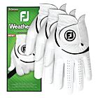 Footjoy Mens 2025 Weathersof Left Hand 3 Pack Leather Performance Golf Glove