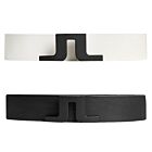J.Lindeberg Mens Bridger Tanned Leather Stylish Buckle Golf Belt