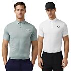 Castore Mens Textured Pique Stripe Breathable Lightweight Golf Polo Shirt