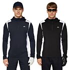 J.Lindeberg Mens Lukas Quarter Zip Hood Wicking Golf Sweater