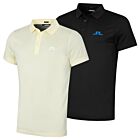 J.Lindeberg Mens Bridge Regular Fit Mesh Stretch Golf Polo Shirt