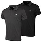 J.Lindeberg Mens Bridge Wicking Lightweight Soft Golf Polo Shirt