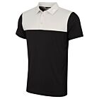J.Lindeberg Mens Jeff Breathable Stretch Wicking Golf Polo Shirt