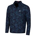 G/Fore Mens Brushed Back Tech Terry 1/4 Zip Stretch Golf Pullover Sweater