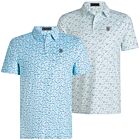 G/Fore Mens Aye Poppy Tech Jersey Moisture Wicking Soft Stretch Golf Polo Shirt