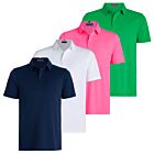 G/Fore Mens Essential Performance Pique Wicking 4 Way Stretch Golf Polo Shirt