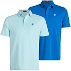 G/Fore Mens Essential Performance Piqué Moisture Wicking Golf Polo Shirt