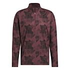 adidas Golf Mens 2025 GO-TO Printed Stretch Sustainable 1/4 Zip Sweater