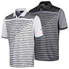 Island Green Mens Asymmetric Print Stretch Golf Polo Shirt