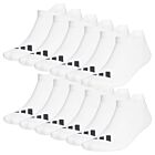 adidas Golf Mens 2025 6 Pairs Pack Lightweight Breathable Ankle Socks