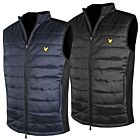 Lyle & Scott Mens Wadded Stretch Fabric Windproof Zip Pockets Golf Gilet