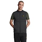 Lyle & Scott Mens Hybrid Double Baffle Quilted Panel Sport Gilet