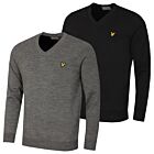 Lyle & Scott Mens V Neck Merino Wool Acrylic Durable Sweater
