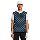 Lyle & Scott Mens V-Neck Soft Cotton Argyle Pattern Breathable Golf Vest