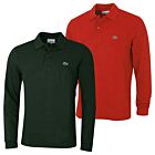 Lacoste Mens Classic Cotton Long Sleeve L1312 Polo Shirt