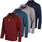 Peter Millar Mens 2025 Crown Fleece Quarter Zip Water Resistant Golf Sweater