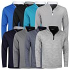 Glenmuir Mens Wick Wicking 4 Way Stretch Zip Golf Midlayer Sweater