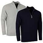 Glenmuir Mens 2025 Edinburgh Water Repellent Quarter Zip Stylish Golf Sweater