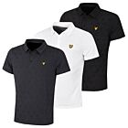 Lyle & Scott Mens Jacquard Contrast Collar Golf Polo Shirt