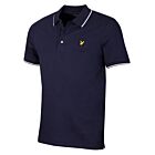 Lyle & Scott Mens Tipped Stretch 3-Button Organic Golf Polo Shirt