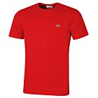 Lacoste Mens TH2038 Plain Cotton Crew Round Neck Short Sleeve T-Shirt