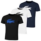 Lacoste Mens 2025 Sport 3D Print Croc Wicking Cotton Blend T-Shirt